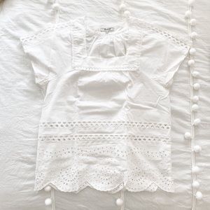 Madewell Eyelet Lace Top